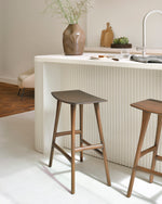 Ethnicraft Teak Brown Osso Counter Stool