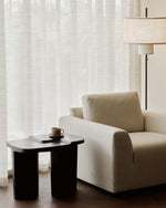 Ethnicraft Mahogany Rose Brown Brutalist Side Table