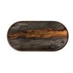 Ethnicraft Glass Tray Walnut Organic Graphite Mettalic Bronze Stained