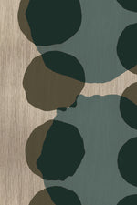 Ethnicraft Glass Tray Layered dots Graphite slate blue Stained