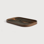 Ethnicraft Bronze Organic Rectangular Glass Valet Tray