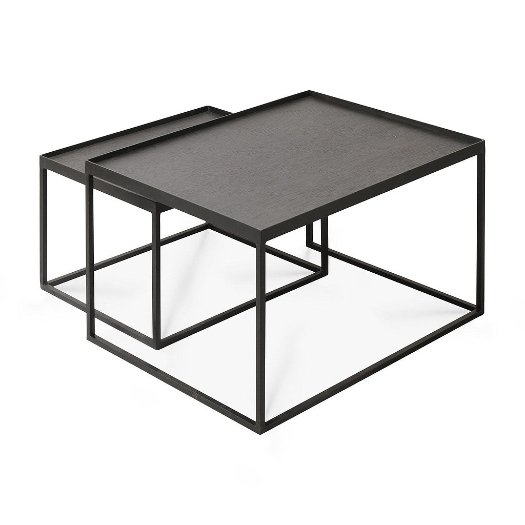Ethnicraft Rectangular Tray Coffee Table Set