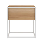Ethnicraft Oak Monolit Bedside Table Black Frame
