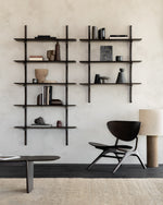 Ethnicraft Mahogany PI Wall shelves dark brown