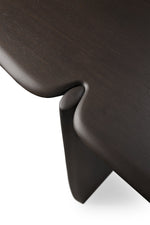 Mahogany PI console - dark brown - 2 legs 130/40/75