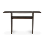 Mahogany PI console - dark brown - 2 legs 130/40/75