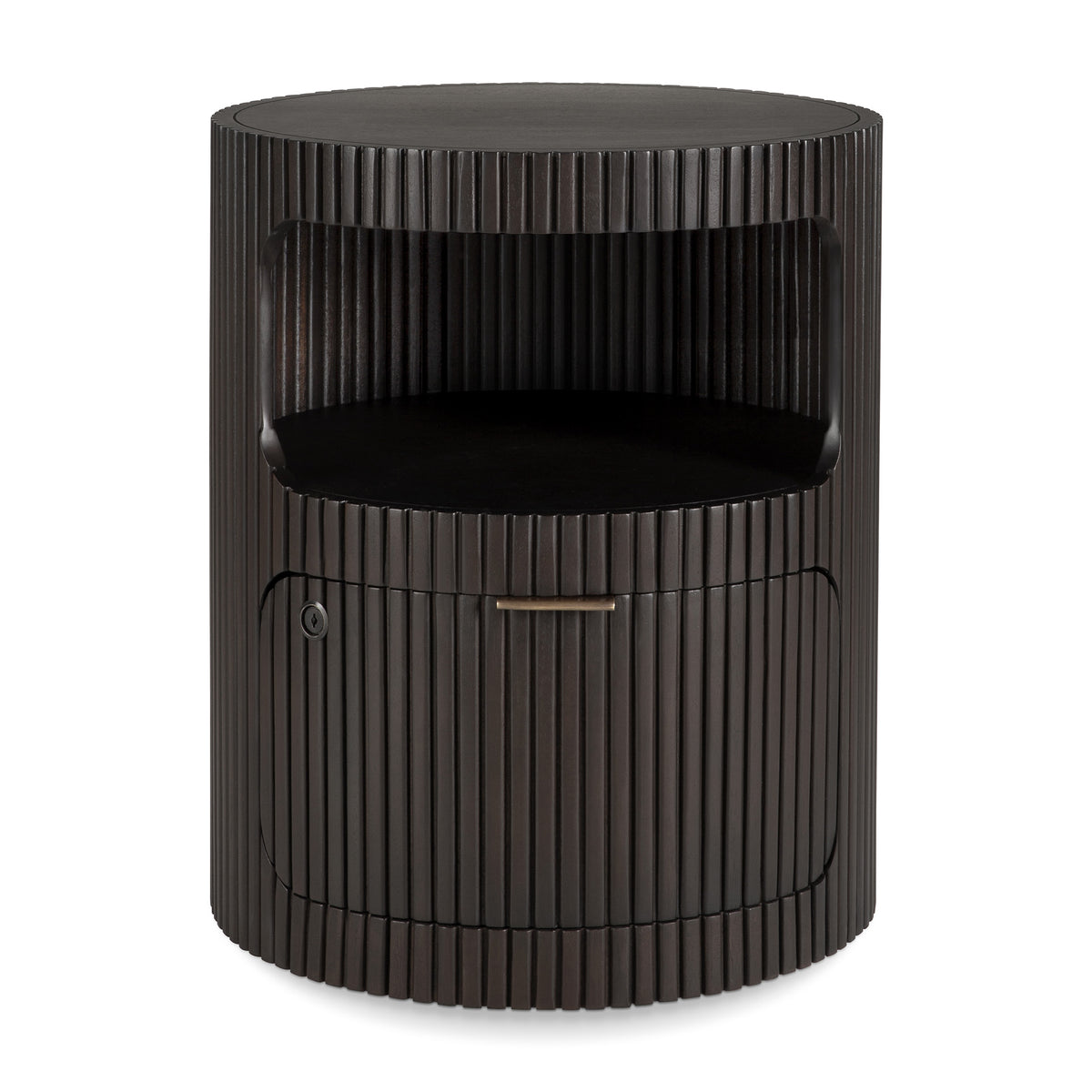 Ethnicraft Mahogany Dark Brown Boomerang Drawer Unit