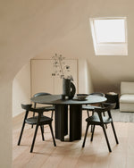 Mahogany Roller Max dining table dark brown - round 150/150/76