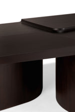 Ethnicraft Mahogany Rose Brown Brutalist Coffee Table