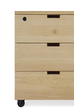 Ethnicraft Oak Billy drawer unit with keylock