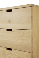 Ethnicraft Oak Billy drawer unit with keylock