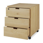 Ethnicraft Oak Billy drawer unit with keylock
