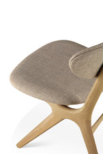 Ethnicraft Oak Upholstered Eye Dining Chair