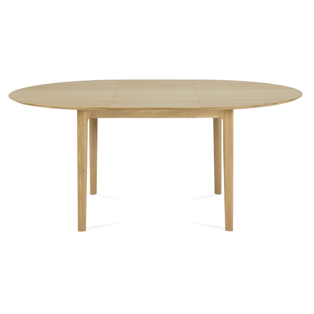 Ethnicraft Bok round extension dining table 129-179