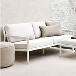 Ethnicraft Aluminium Jack Off White Outdoor Sofa 2+ Seater