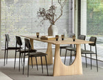 Ethnicraft Oak Geometric Dining Table