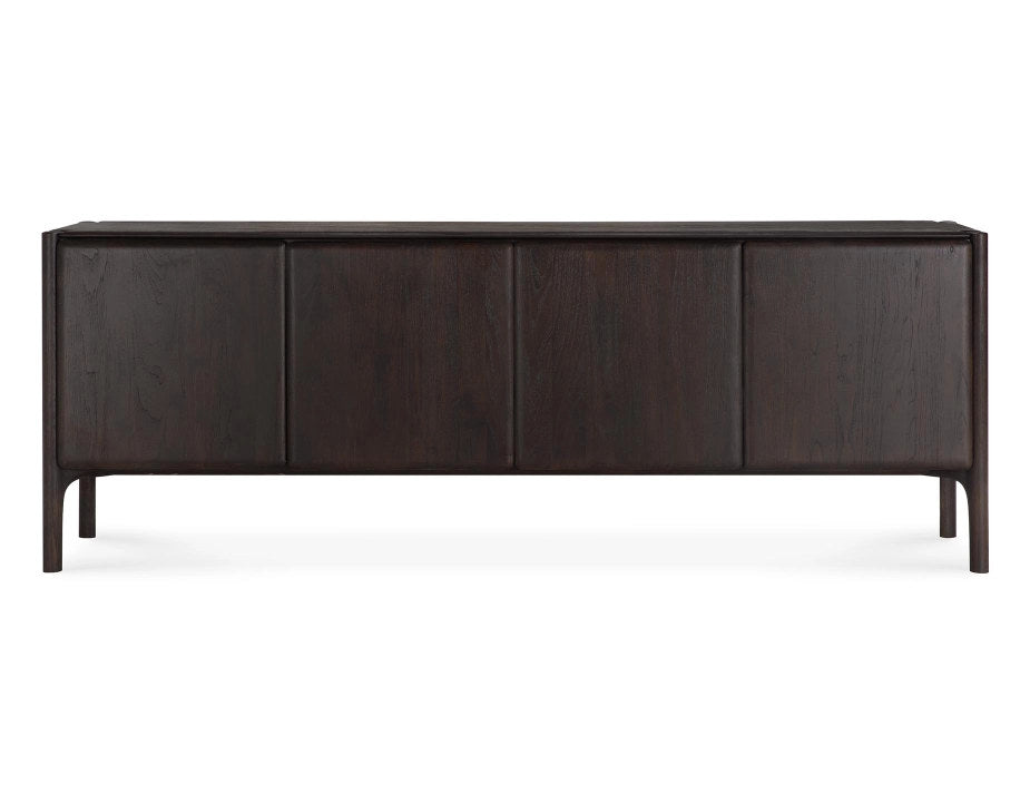 Ethnicraft PI Sideboard Teak Dark Brown 230cm