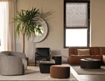 Ethnicraft Roller Max Round Coffee Table Mahogany Dark Brown 80cm