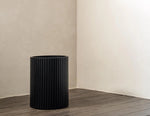 Ethnicraft Mahogany Black Roller Max Paper Basket