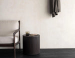 Ethnicraft Mahogany Roller Max Dark Brown Side Table