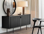 Ethnicraft Roller Max Sideboard Teak Off Black 168cm