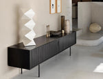 Ethnicraft Roller Max TV Cupboard Teak Off Black 242cm