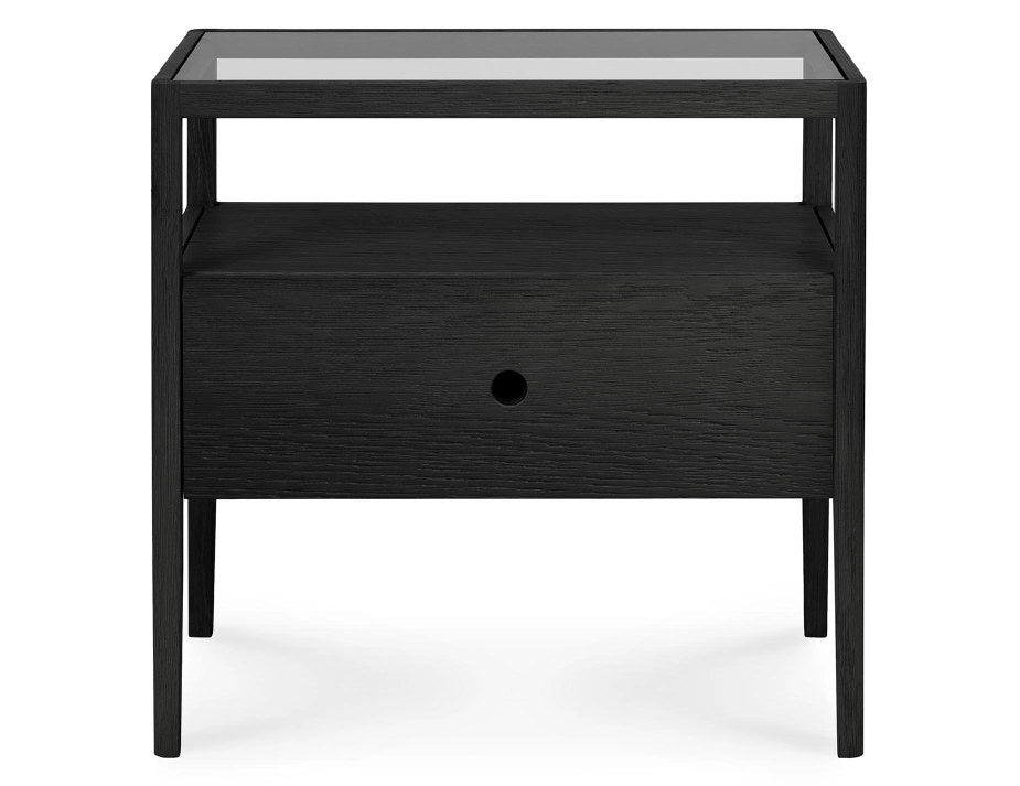 Ethnicraft Spindle Bedside Table Oak Black