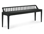 Ethnicraft Spindle Bench Oak Black 150cm