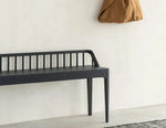 Ethnicraft Spindle Bench Oak Black 150cm