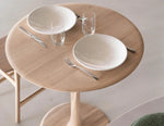 Ethnicraft Torsion Round Dining Table Oak 127cm