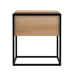 Ethnicraft Oak Monolit Bedside Table Black Frame
