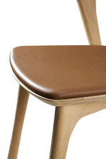 Ethnicraft 51488 Bok Dining Chair - Oak Cognac Leather