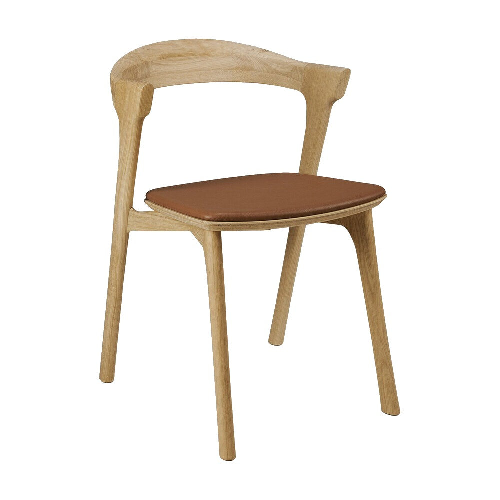 Ethnicraft 51488 Bok Dining Chair - Oak Cognac Leather