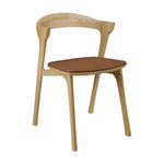 Ethnicraft 51488 Bok Dining Chair - Oak Cognac Leather