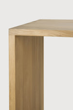 Ethnicraft Oak U desk with cable management Varnished