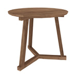 Teak Round Sofa Table