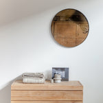 Ethnicraft Bronze Round Wall Mirror
