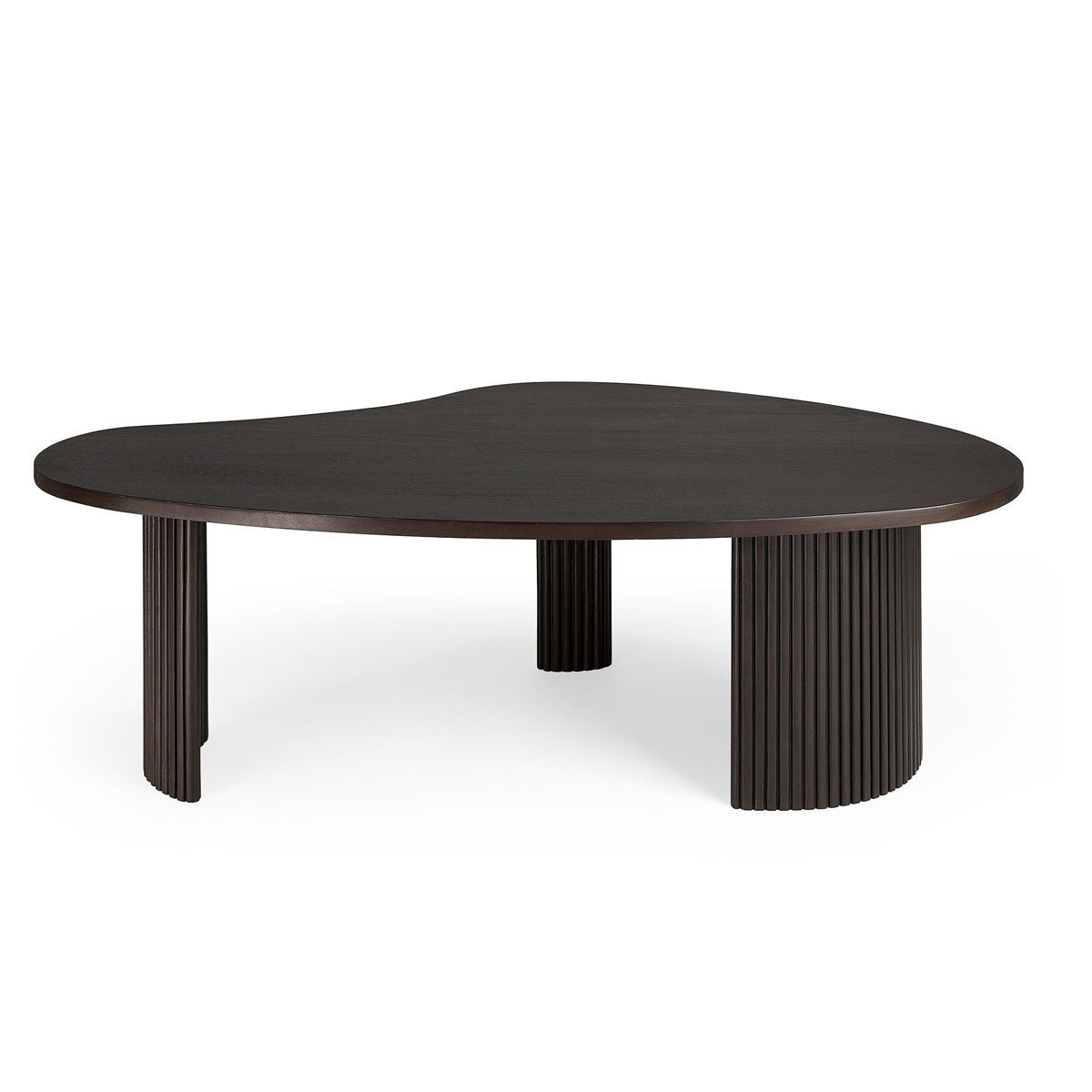 Ethnicraft Mahogany Boomerang Dark Brown Coffee Table