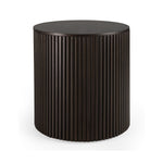 Ethnicraft Mahogany Roller Max Dark Brown Round Side Table