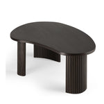 Ethnicraft Mahogany Boomerang Dark Brown Coffee Table