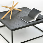 Ethnicraft Oak Thin Black Coffee Table