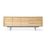 Ethnicraft Oak Shadow Sideboard- Black Metal Legs