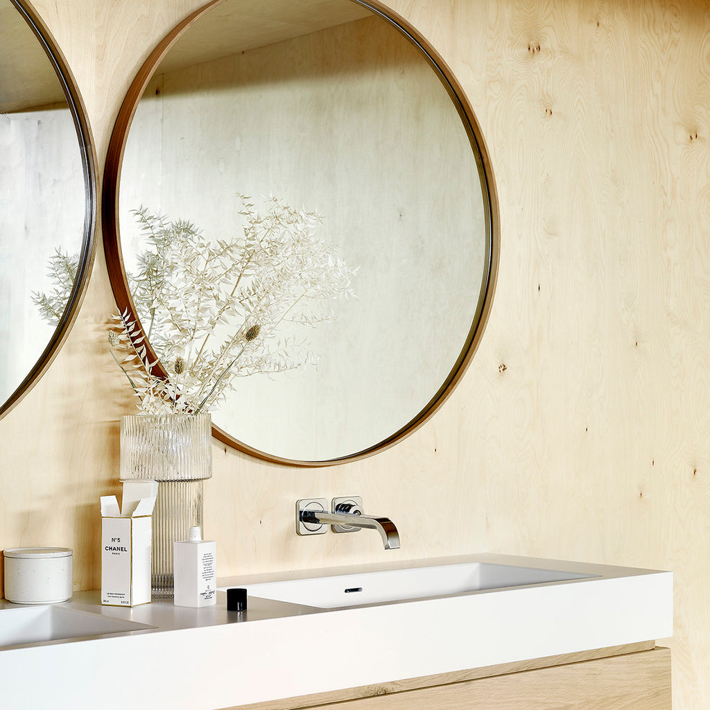 Ethnicraft Oak Layers Wall Mirror 121/4 Bayside Furniture