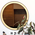 Ethnicraft Bronze Gold Leaf Wall Mirror 88/4