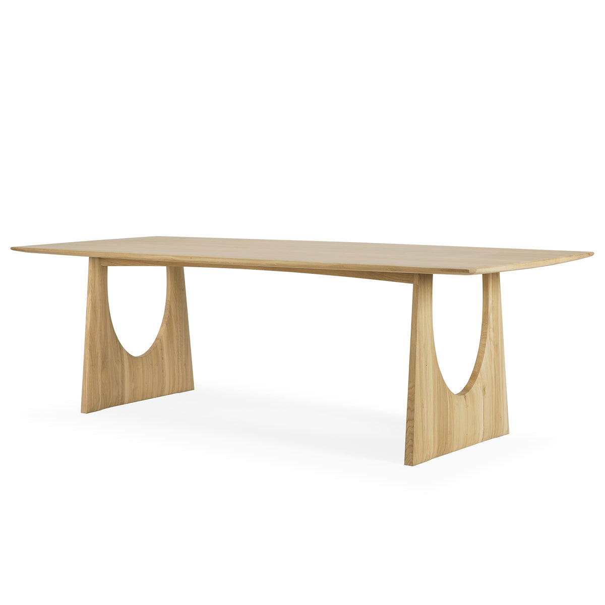 Ethnicraft Oak Geometric Dining Table