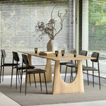 Ethnicraft Oak Geometric Dining Table